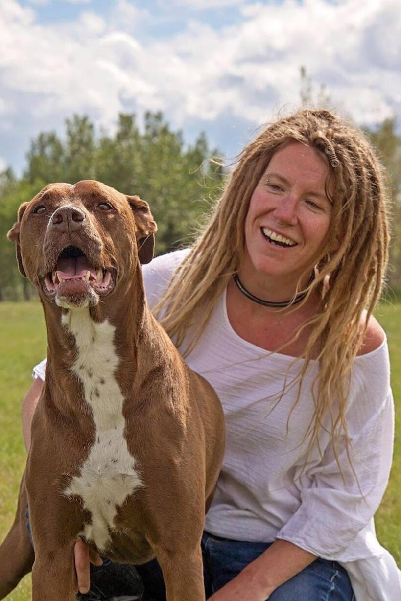 Lindsay with Dog at park